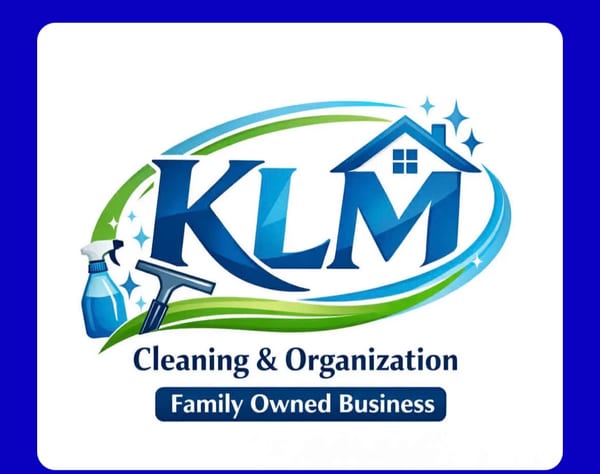 KLM cleaning and organization logo